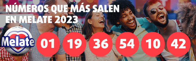 Números que más salen en Melate 2023